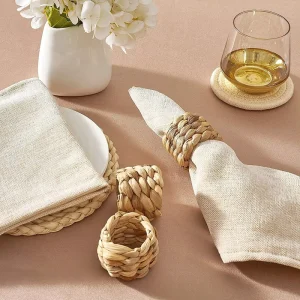 Round Woven Napkin Rings Boho Napkins Holder for Elegant Table Decoration Christmas Table Decor Wedding Decor