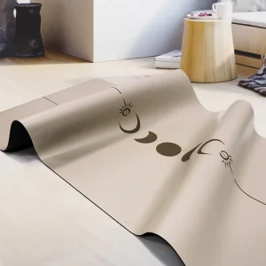 Rubber PU Yoga Mat Thickened Widened Non slip Sweat absorbing Lettered Sun Moon Fitness 5mm Thick 183cm Rectangular Simple