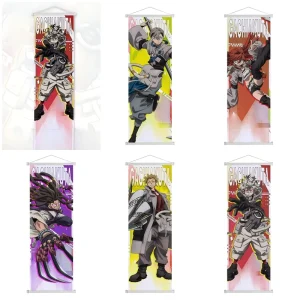Rudo Shuaburekku Scroll Poster Wall Hanging Figure Tapestry for Bedroom Decor Fan Collection Gift