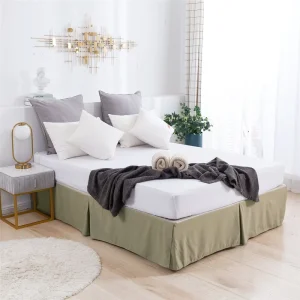 Ruffled New Design Custom Solid Color Comfortable Bed Skirt Microfiber Sheet