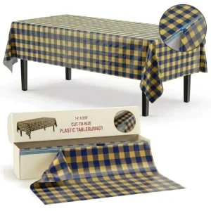 Rustic PEVA Tablecloth Arabic Pattern Rectangle Waterproof Oil Proof Chlorine Free Kitchen