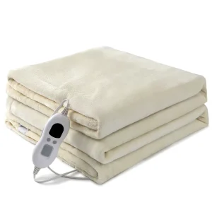 SAA Certified Soft Flannel Electric Heated Blanket Folded Quilted Wearable Portable Temperature Control Detachable Machine