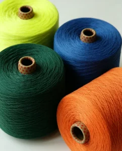 SANATEXTILE High Quality Combed Core Spun Yarn Ring Spun Dyed Eco Friendly Anti Pilling 100% Cotton 8s 40s 450 1050 Twist for