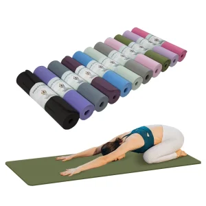 SBR Yoga Mat Custom Logo Non Slip Pilates Mat for Home Gym Yoga Exercise Fitness Stretching Balance Yoga Gear OEM