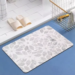 SHENGDE Abstract Modern Non Slip Large Bedroom and Bathroom Rug Floor Runner Rubber Bath Mat