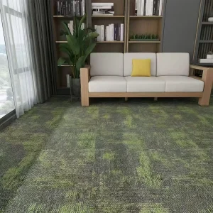 SHILAN Series Commercial Carpet Tiles Polypropylene Surface With PVC Backing Interlocking Carpet Office Hall Floor Carpet Tiles
