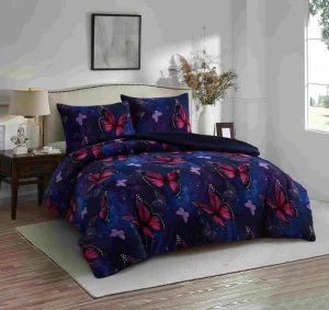 SMILING HOME American Style Polyester 3-Piece Washable Plush Comforter Set Luxury Fuzzy Winter 200TC Customizable