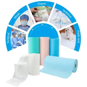 SMS SMMS Spunbond Breathable Waterproof Anti Static 100% Polypropylene Medical Grade Nonwoven Fabric for Diapers Surgical Gowns