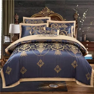 SP52 Queen King Wedding Bedding Set 100% Cotton Duvet Cover Set Sheets for Beds