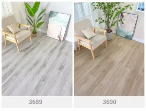SPC Stone plastic Flooring Click lock Type Home Use 5mm Tile style Direct lay Waterproof Non slip Fire retardant Flooring
