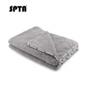 SPTA Absorbent and Soft Microfiber Towels for Cars 1Pack Grey Large Microfiber Drying Towel Without Scratches or Water Spots