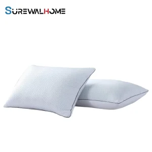 SUREWALHOME Cooling Pillows White Feather Pillows Set of 2 Pack Super Supportive Bed Pillows for All Seasons