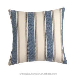 Sage Green Yellow Outdoor 18*18 Inch Stripe Throw Pillows Boho Modern Farmhouse Decorative Pillowcase Linen Cushion Cover