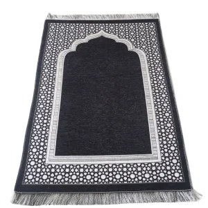 Sajadah Muslim Style Polyester Prayer Rug Woven Rectangle Travel Home Prayer Mat Islamic