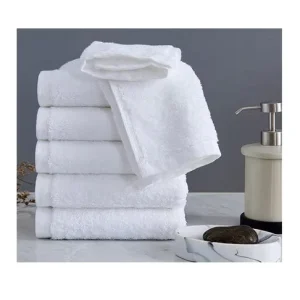 Salon Towel Cotton Bleach Proof Soft Towels Cotton Soft Hotel Towel logo 100% Cotton 70*140