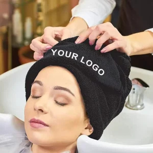 Salon Towels 100% Cotton Barber Shop Hair Drying Towels Set Low MOQ Supporting Hand Bleach Proof Towel