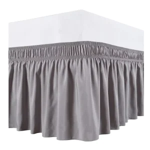 Sample Available Bed Skirt Wrap Around Elastic Bed Shirts Without Bed Surface Twin Full Queen King Size 38cm Height for Home