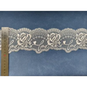 Sample Available Sheer Embroidered Narrow Stripe Knitted Polyester Cloth Customizable Sleepwear Curtain Accessories Stock Girls