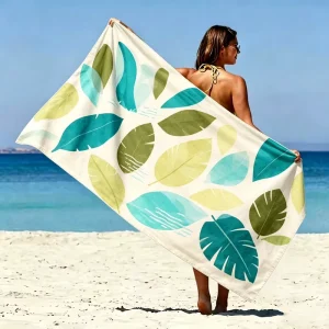 Samples Available Rectangle Customized Designs Supported Beach Towel Microfiber High Quality Beach Towel