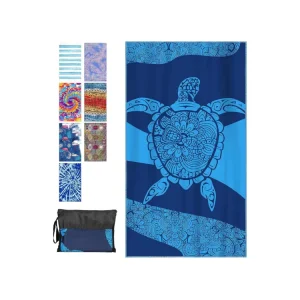 Sand Free Custom Beach Towel with Logo Custom Print Summer Large Microfiber Beach Towel Lightweight Quick Dry