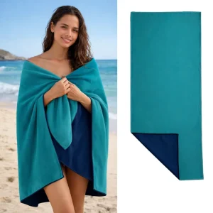 Sand Free Dual Color Microfibre Beach Towel 80x160cm Ultra Absorbent Lightweight Swim Towel Sexy Girl Beach Towels