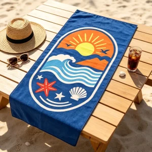 Sand Free Microfiber Beach Towel High Water Absorption Quick Dry Towel for Vacation Household Fitness Yoga Custom Printed Logo