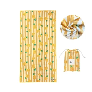 Sand Free Waffle Weave Microfiber Beach Towel Absorbent Quick Dry Lightweight Honeycomb OEM Manufacturer Travel Towel with Bag