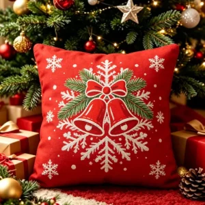 Santa Claus Printing Pillow Custom Xmas Merry Christmas Cushion for Winter Holiday Decoration