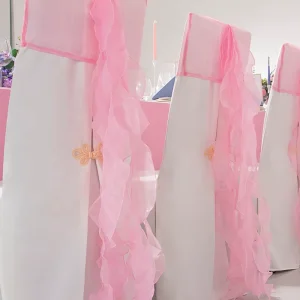 Sashes Romantic Garden Wedding Chair Cover Back Sashes Banquet Decor Christmas Birthday Formal Wedding Chair Sashes