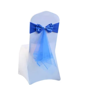 Satin Chair Sashes Tiebacks for Wedding Events Decor
