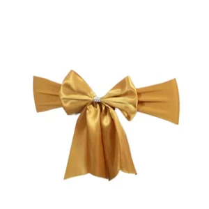 Satin Fabric Chair Sashes Bow Wedding Banquet Party Hotel Event Cover Wedding Decoration Chair Sashes
