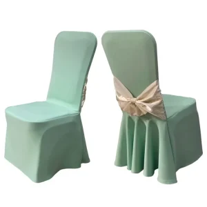 Satin Gold Chair Sashes Bow Sash for Wedding and Events Supplies Party Decoration Chair Cover Sash Gold