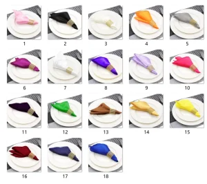Satin Square Napkins Elegant Wedding Dinner Party Home Table Decoration Fabric Cloth Napkins