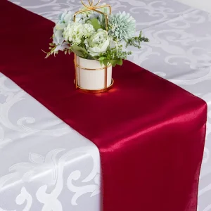 Satin Table Runner Colors Rectangle Table Runners for Modern Dining Table Home Decor