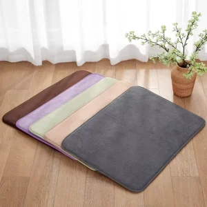 Scented Memory Foam Bath Mat Lavender Infused Relaxation Shower Rug