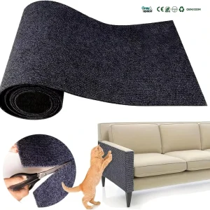 Scratch resistant Polyester Cat Pad Furniture Sofa Protector Cut to Size Self Adhesive Durable Lint Free Wont Shed Custom