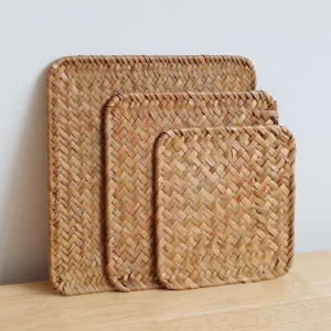 Seagrass Woven Placemats Natural Heat Resistant Table Mats Rustic Placemats for Kitchen Dining Table Wedding Party Home Decor