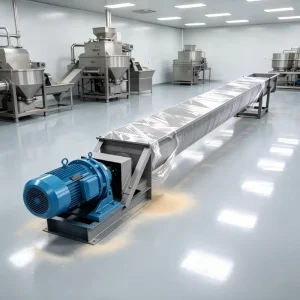 Sealed Dust Control for Dusty Materials Screw Conveyor System for Clean Workshop Schroeftransporteur