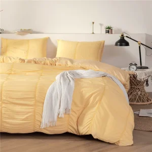 Seersucker Designers Comforter Duvet Cover Sets Bedding Colorful Bedsheet Bedroom Eco-friendly Woven Modern