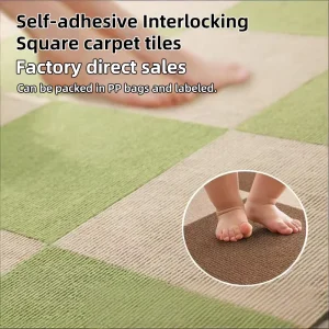 Self-Adhesive 12″ Carpet Tiles Peel and Stick Non-Slip Floor Plank Mat