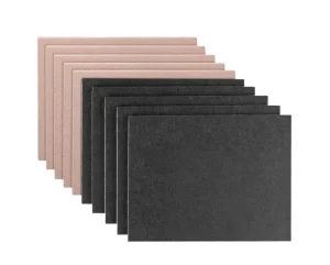 Self Adhesive Black Furniture Protectors Heavy Duty Cuttable Floor Mats For Chairs Felt Furniture Pads