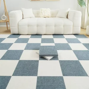 Self Adhesive Custom Modern Wall to Wall Green Carpets for Kids Room Office Bedroom