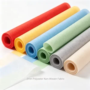 Self Adhesive Embossed Polyester Nonwoven Satin Fabric Roll 2mm Thick Wear Resistant Wall Protection Material Rolls