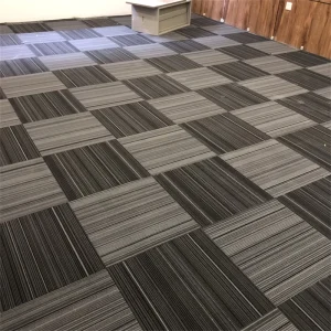 Self Adhesive Enteral PP Loop Pile Carpet Tiles Commercial Office Flooring Thick Carpet Tiles 50×50