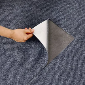 Self Adhesive Floor Carpet Tiles 50*50 cm Carpets and Rugs Anti Slip Peel and Stick Carpet Mat for Living Room
