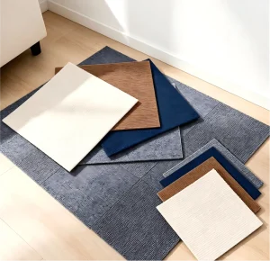 Self Adhesive Polyester Carpet Tiles Peel and Stick Carpet Flooring Factory Direct Supply Easy Install Commercial Home Decor