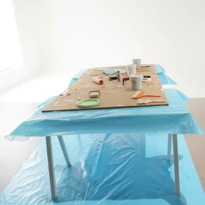 Self adhesive Floor Protection Film Protects Hardwood Tile Carpet Home Painting