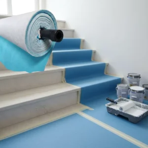 Self adhesive Long lasting Flooring Protection Felt Spill and Debris Protection for House and Residential Renovation
