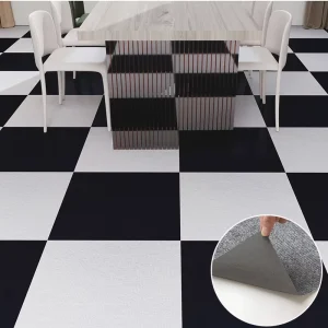 Self adhesive Waterproof Modern Office Commercial Carpet Tiles 50x50cm Squares