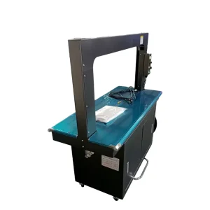 Semi Automatic Electric Driven Bundle Strapping Machine Carton Box Strapping Equipment